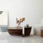 Hanah Home Podium Wood - Walnut Juego de mesa de centro